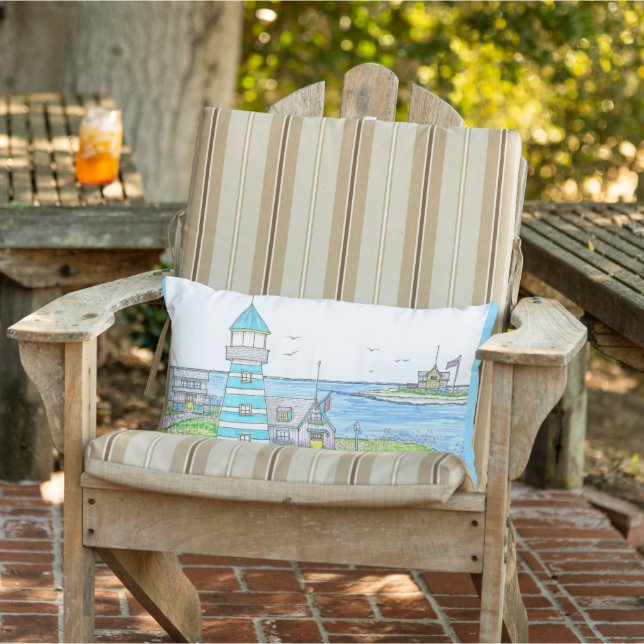 D'extérieur Coussin Americana Lighthouse Lumbar (Chaise)