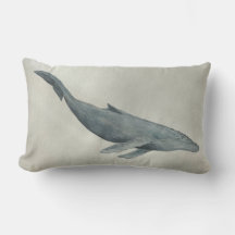 Coussin baleine à bosse, parfait pour votre chalet