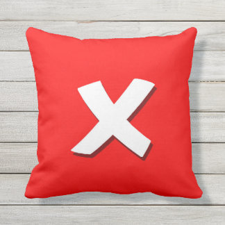 D'extérieur coussin carré de sortie du bouton Quitter