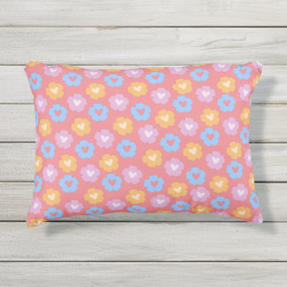 D'extérieur Coussin d'accentuation des fleurs pastel