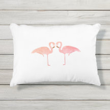 Coussin d'accentuation du Flamant rose extérieur