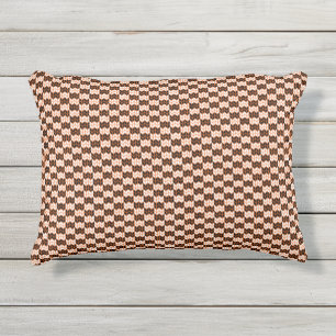 D'extérieur COUSSIN d'accentuation extérieur BLACK ORANGE KNIT