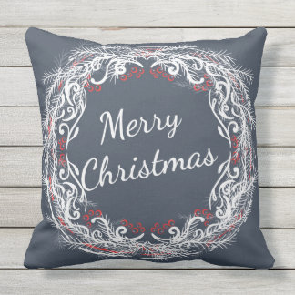 D'extérieur Coussin de guirlande de Joyeux Noël