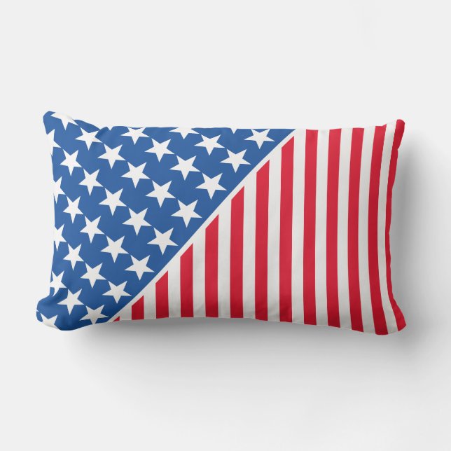 D'extérieur Coussin de lancer extérieur - Étoiles et rayures p (Recto)