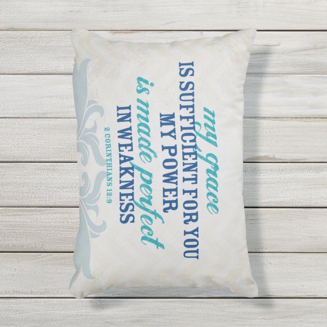 D'extérieur coussin d'écriture sainte (Devant (Vertical))