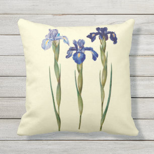 D'extérieur Coussin extérieur 16x16 d'iris de trois pourpres