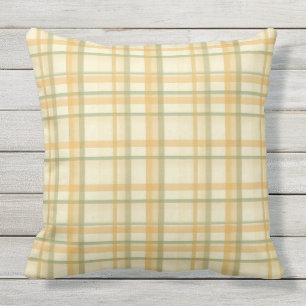 D'extérieur Coussin extérieur 20x20 de plaid de vert sauge