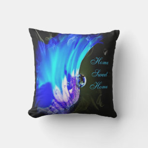 D'extérieur Coussin extérieur bleu turquoise et violet