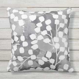 D'extérieur Coussin extérieur botanique - gris