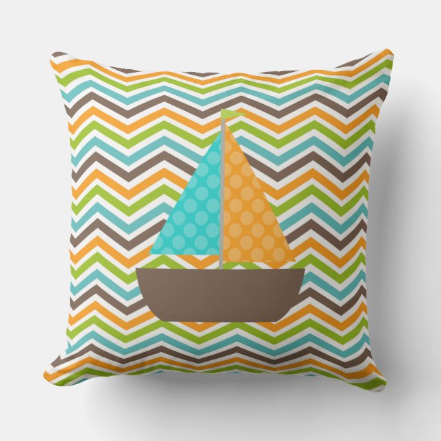 D'extérieur Coussin extérieur Chevron Stripe (Recto)