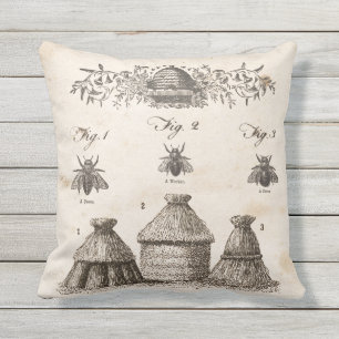 D'extérieur coussin extérieur d'abeilles et ruches botaniques