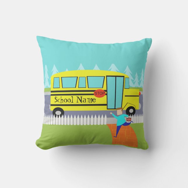 D'extérieur Coussin extérieur d'autobus scolaire contagieux (Recto)