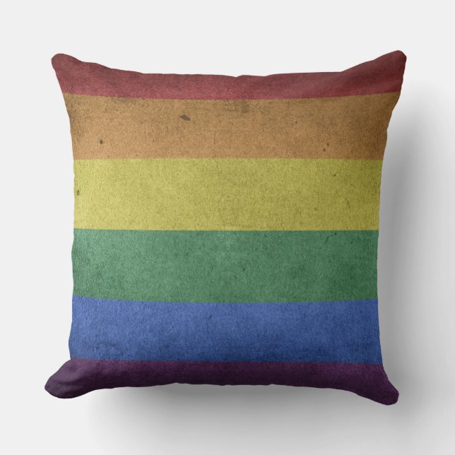 D'extérieur Coussin extérieur de décor d'arc-en-ciel de (Recto)