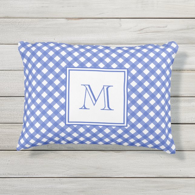 D'extérieur Coussin extérieur de monogramme de motif de (Dos)
