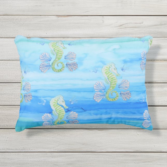 D'extérieur Coussin extérieur d'hippocampe superbe de Sammy (Devant)