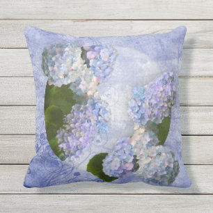D'extérieur Coussin extérieur d'hortensias