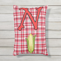 Coussin extérieur du Nebraska 16" x 12"