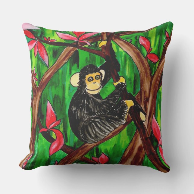 D'extérieur Coussin extérieur Jungle Monkey (Recto)