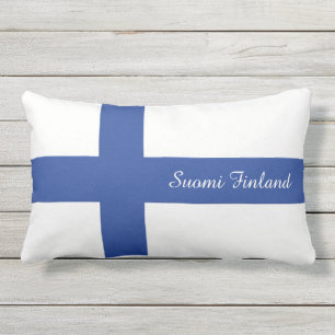 D'extérieur Coussin fait sur commande de drapeau des textes de