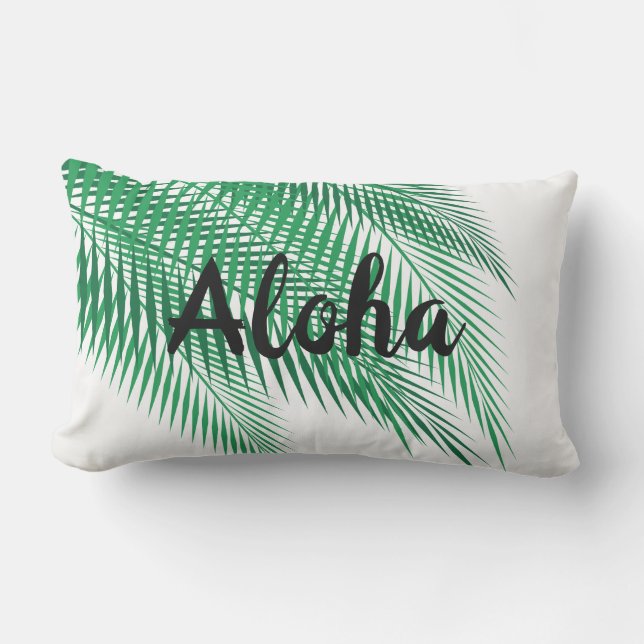 D'extérieur Coussin Feuille Aloha et Palm - Extérieur (Recto)