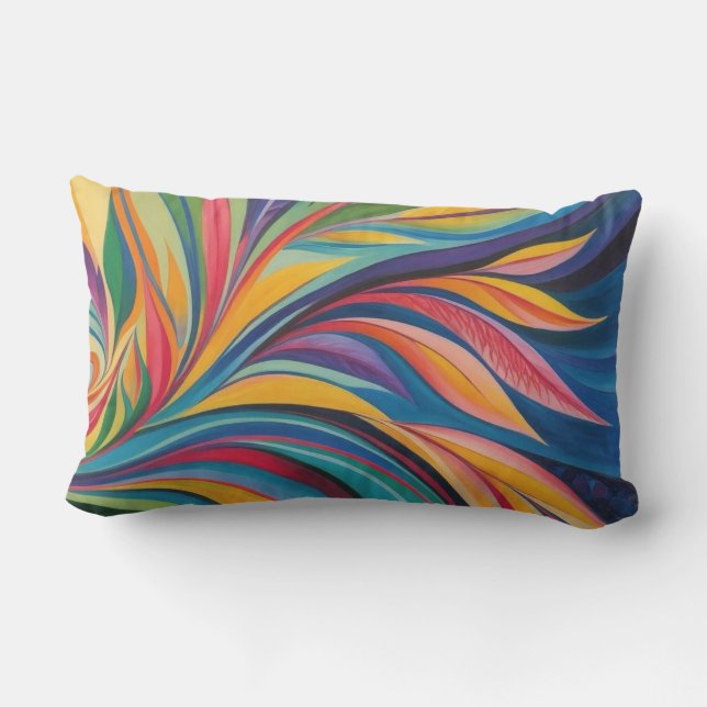 D'extérieur Coussin floral Abstrait (Verso)