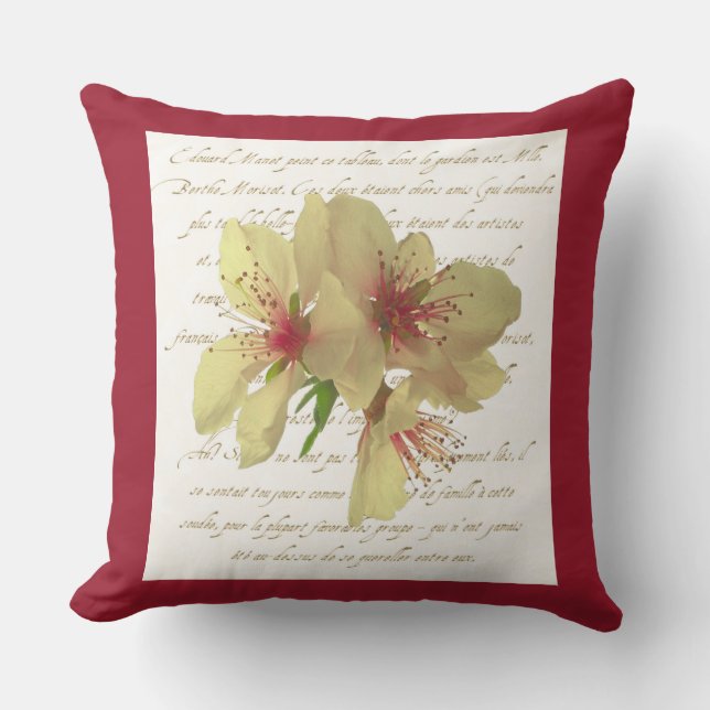 D'extérieur Coussin français de patio de fleur (Recto)