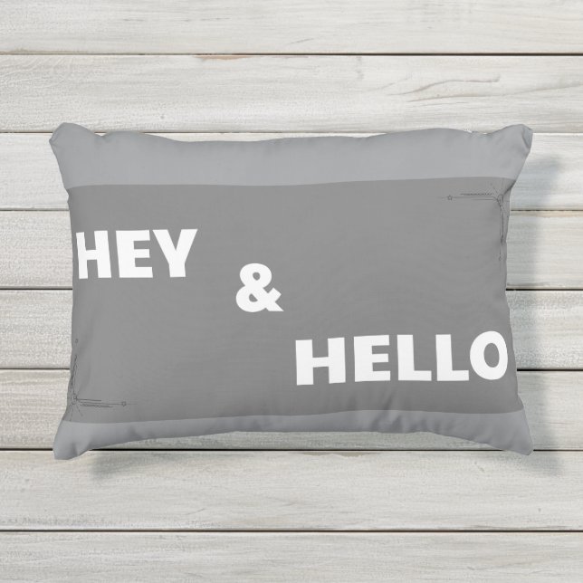 D'extérieur Coussin gris pour ma Boutique (Devant)
