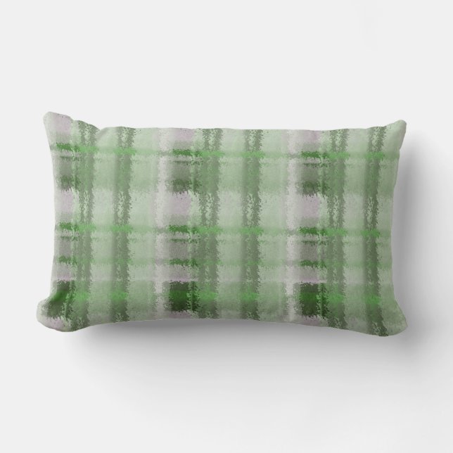D'extérieur Coussin lombaire extérieur de flanelle de plaid (Recto)