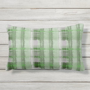 D'extérieur Coussin lombaire extérieur de flanelle de plaid