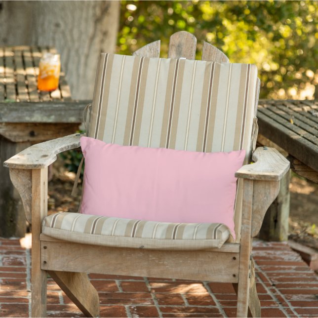 D'extérieur Coussin lombaire extérieur rose clair (Chaise)