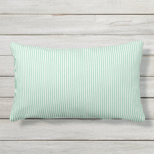 D'extérieur Coussin Lumbar extérieur Pinstripe blanc vert Min