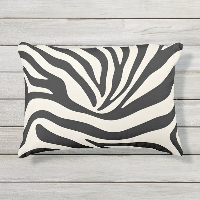D'extérieur Coussin rayé inspiré de Zibbra (Devant)