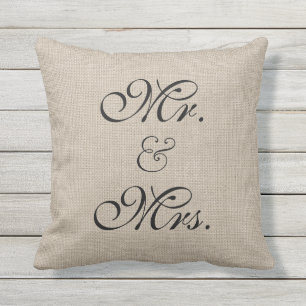 D'extérieur Coussin rustique de Tableau d'amoureux - extérieur