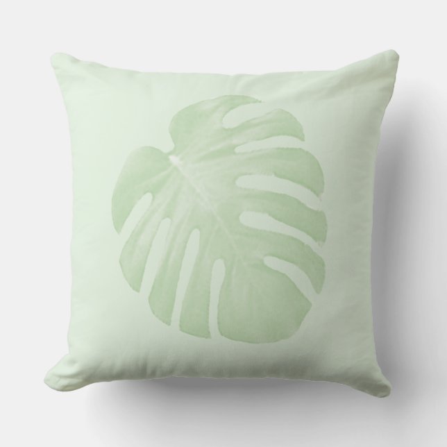 D'extérieur Coussin vert tropical (Recto)