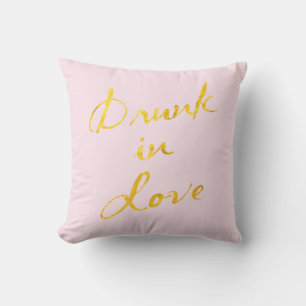 D'extérieur Drunin in Love Pink & Gold Coussin extérieur