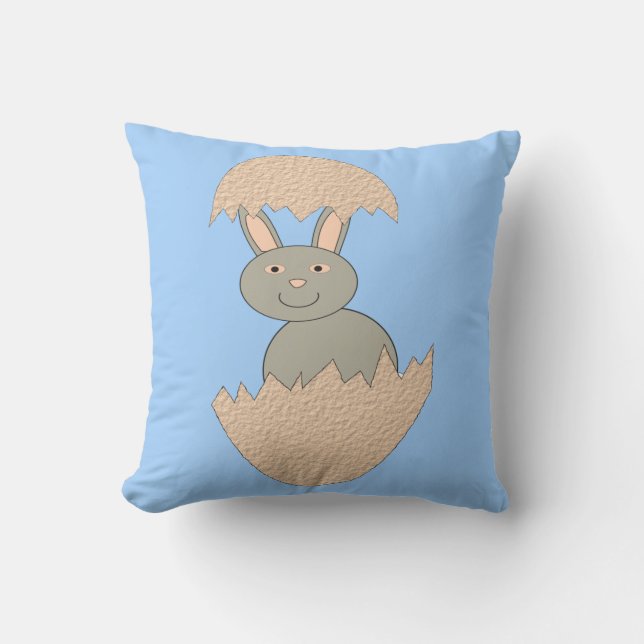 D'extérieur Écouter du lapin de l'oeuf Étrange Coussin extérie (Recto)