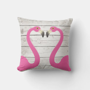 D'extérieur Flamants roses de baiser Coussin extérieur
