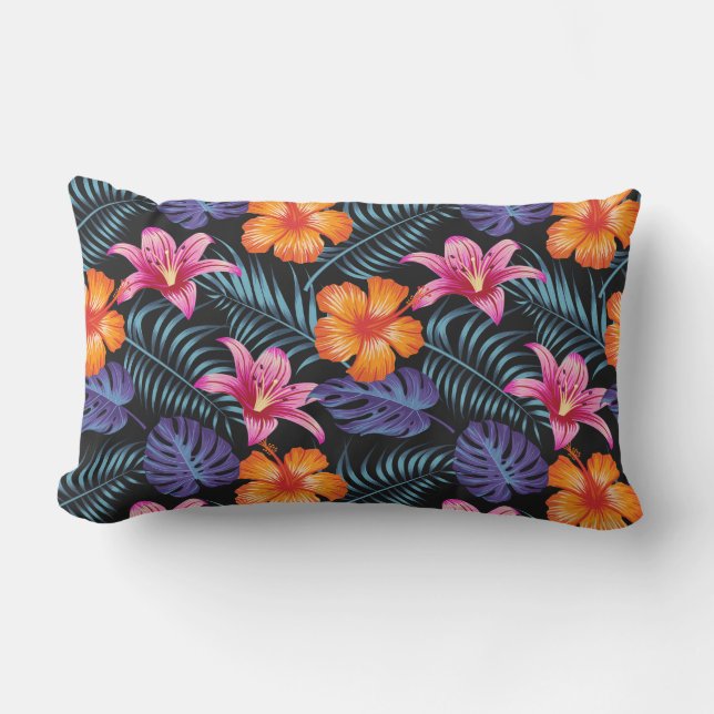 D'extérieur Fleurs tropicales Coussin extérieur (Recto)