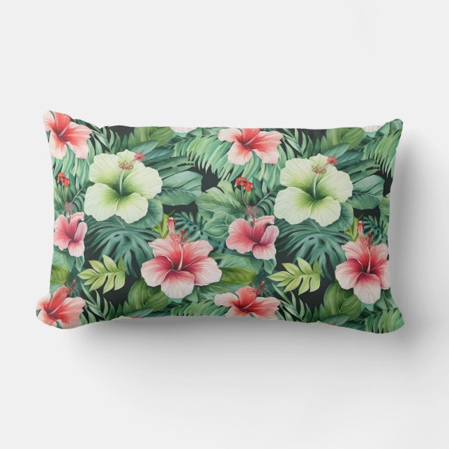 D'extérieur Fleurs tropicales Coussin extérieur (Recto)