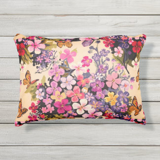 D'extérieur Floral Custom Outdoor Accent Coussin 16" x 12"