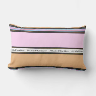 D'extérieur HAMbyWG - Coussin Lumbar - rose et beige