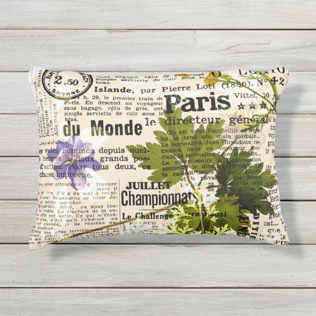 D'extérieur Herbarium Hébergement extérieur Coussin 16" x 12" (Devant)