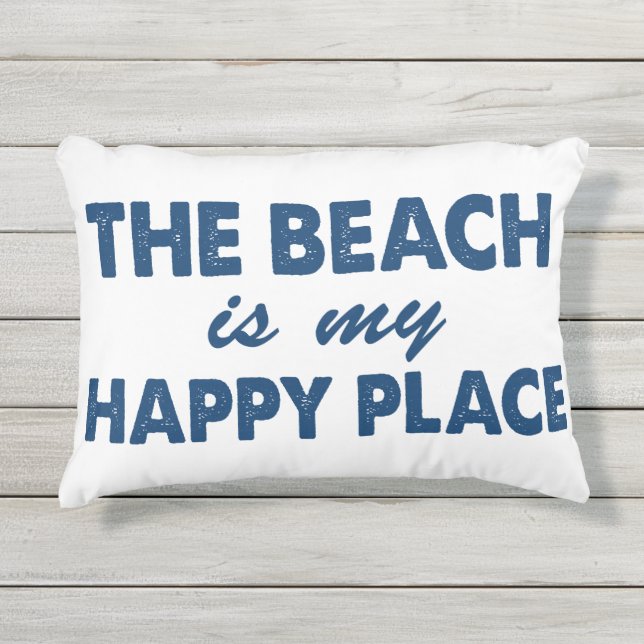D'extérieur La plage est mon coussin extérieur d'endroit (Devant)