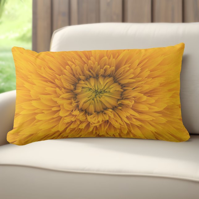D'extérieur Orange Lumbar extérieur Coussin Moderne Floral Imp (Orange Outdoor Lumbar Pillows: Fusion of Floral Beauty and Modern Design! 🌺🧡)