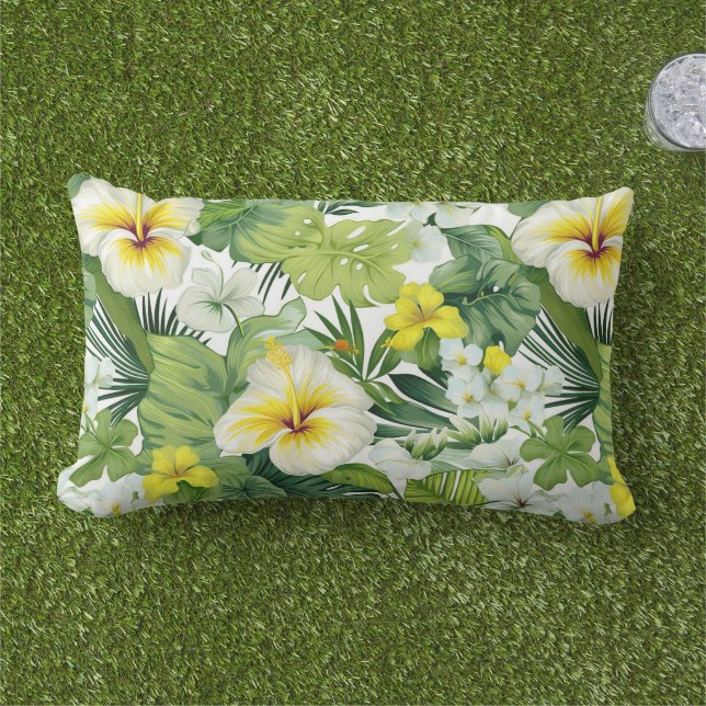 D'extérieur Palmiers tropicaux Coussin extérieur (Herbe)