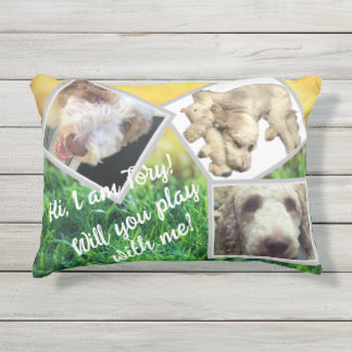 D'extérieur Photos et textes encadrés modifiables Coussin exté