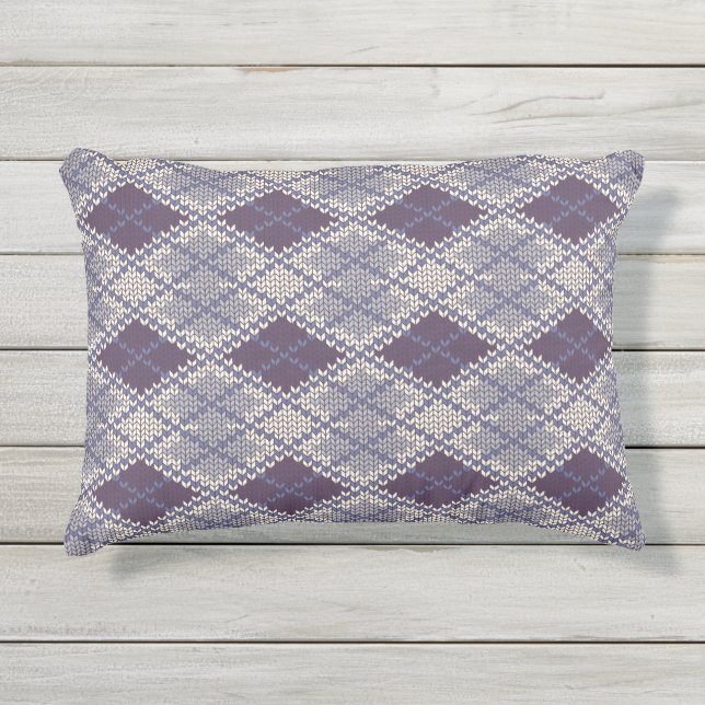 D'extérieur PLUM JACQUARD KNIT Coussin extérieur (Devant)