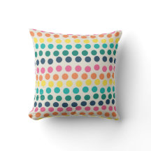 Pois d'été Coloré Coussin extérieur
