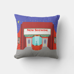 D'extérieur Retro Movie Theater Coussin extérieur