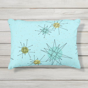 D'extérieur Robin's Oeuf Blue Starbursts Accent Coussin